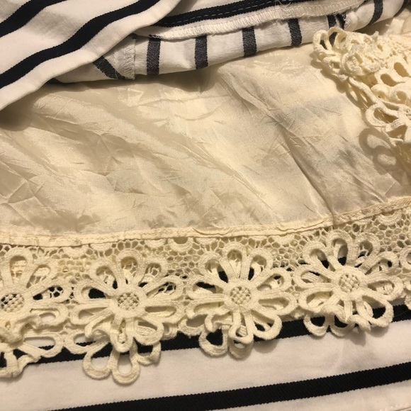 Anthropologie Maeve Chessia Dress Navy White 8 - Picture 3 of 8